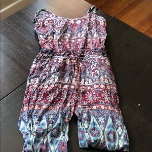 Long pants romper